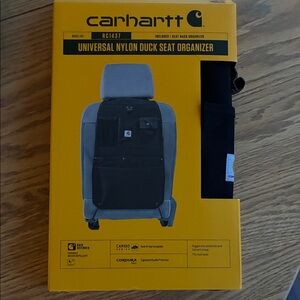 Carhartt Black Nylon Seat Organizer